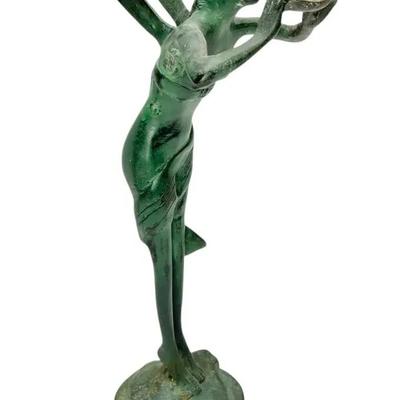 Bronze Fairy Flute Player Sculpture - John Richard Collection (12.5")