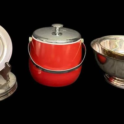 Gorham Silver plated Bowl With Rogers Plates & More