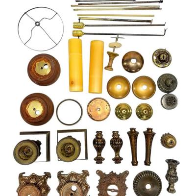 Antique And Vintage Lamp Bases And Other Parts