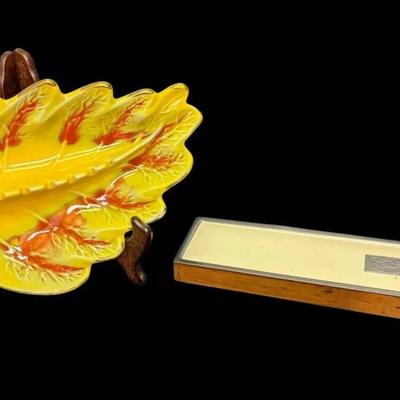 California Pottery MCM Ashtray & Manning Bowman Cigarette Box