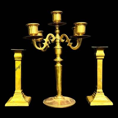 Brass Candlestick Holders