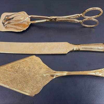 Electro Plated Zinc Serving Pieces