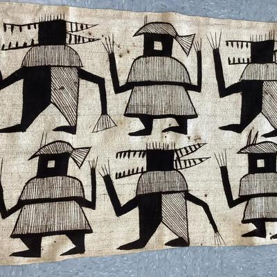 African Hand Painted Tapestry