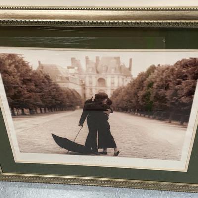 "Parisian Kiss" Framed Photograph Print