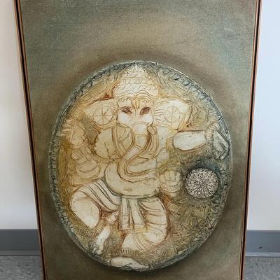 Elephant Figure Framed Artwork