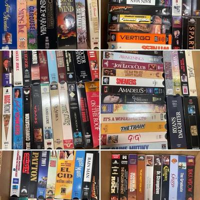 100+ VHS Tapes Many Still Sealed Excellent Condition Classic Titles 