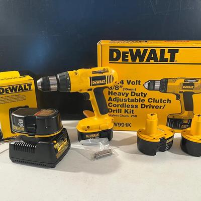 DEWALT Cordless Drill & Batteries 