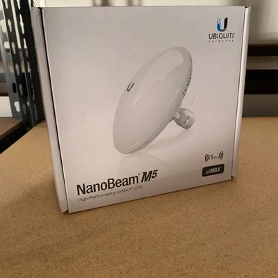 Sealed, New In Box NanoBeam M5, High Performance AirMAX CPE