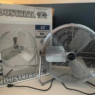 Industrial Fan New In Box Opened To Inspect 20” Three Speed Adjustable Tilt 6ft Cord 