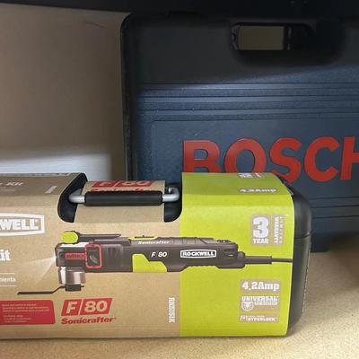 New Rockwell 12pc Oscillating Tool With Bosch Electric Hand Planer