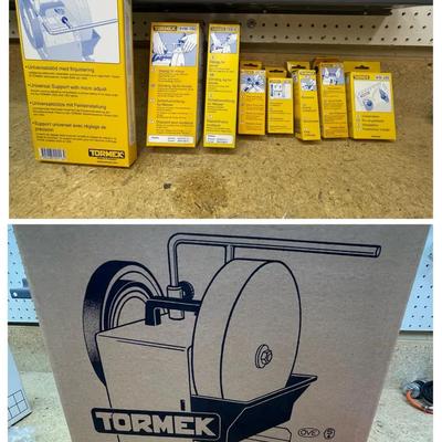 Tormek Whetstone Grinder & Pro Anglemaster Stone Grader Honing Compound And More 