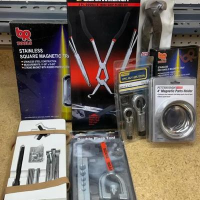 Auto Tools Featuring Pliers Set, Nut Splitters, Magnetic Parts Holders