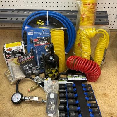 Air Hoses & Accessories, Impact Sockets Sets, Pneumatic Hand Nailer