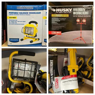 New Portable Worklights Featuring Husky, Work Force, Bayco