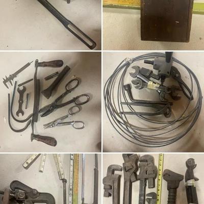 Ford Model T ignition Coil 21” Bit Extension Cast Iron Screw Jack Pipe Vise Vintage Antique Tools