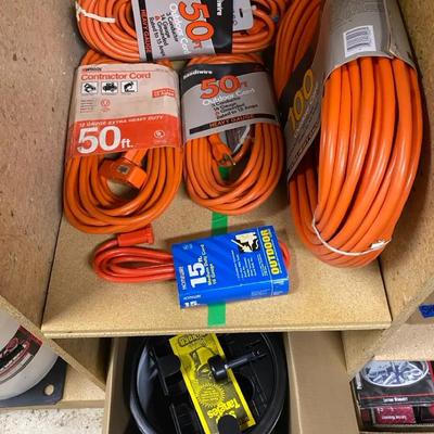 New In Box Orange Heavy Duty Extension Cords & Cable Winder From Reel-A-Pail