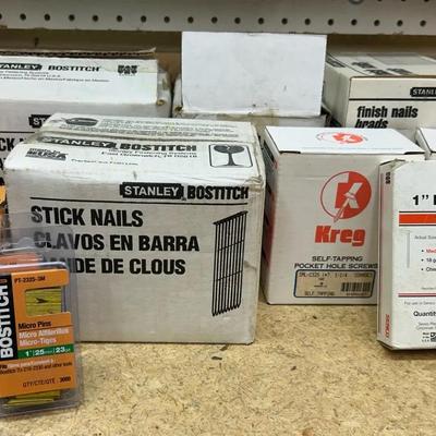 Stick Nails, Brad Nails, Finish Nails Featuring Stanley Bostitch