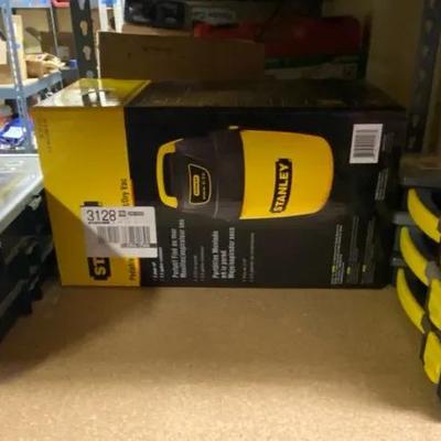 Stanley Sealed New In Box Wet / Dry Shop Vacuum & 6 Tool Boxes With Small Tools 