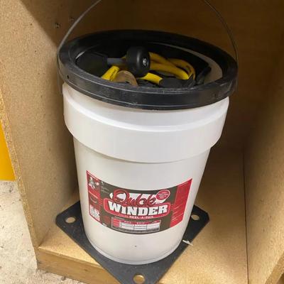 Quick Extension Cord Winder By Reel A Pail With Cord