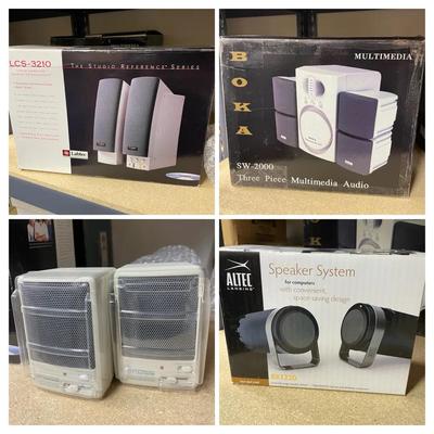 Unused BOKA SW-2000 Altec Lansing BX1220 2.0 Labtec LCS-3210 Koss Speakers