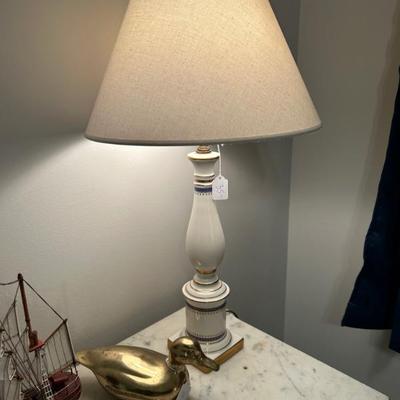 Sale Photo Thumbnail #186: Pair of these porcelain lamps available. 