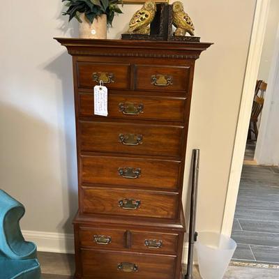 Sale Photo Thumbnail #225: Vintage solid wood dovetailed l-ingerie chest by Pennsylvania House. 