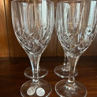 Sale Photo Thumbnail #495: Gorham "Lady Anne" pattern. Set of 4 crystal stems. 