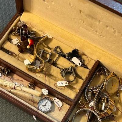 Sale Photo Thumbnail #238: Vintage pins, and misc jewelry. 