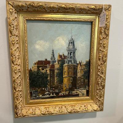 Sale Photo Thumbnail #117: Original painting on board of Holland. 