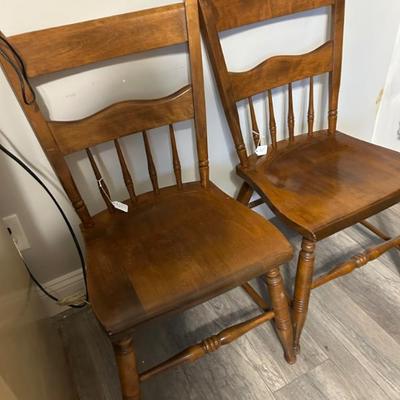 Sale Photo Thumbnail #283: Pair available. Solid wood. 