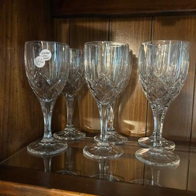 Sale Photo Thumbnail #491: Gorham "Lady Anne" pattern. Set of 6 crystal stems. 