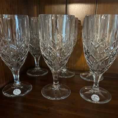 Sale Photo Thumbnail #493: Gorham "Lady Anne" pattern. Set of 6 crystal water stems. 