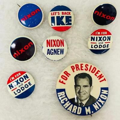 Vintage Nixon Campaign Pins and More