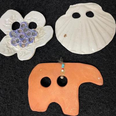 Handcrafted “Cantebury” Pottery Belt/ Sash Holders 