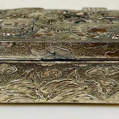 Vintage Metal Trinket Box