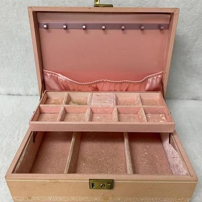 Vintage Pink Jewelry Box