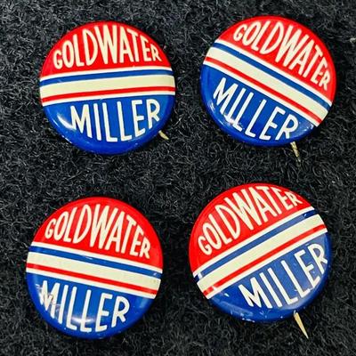 Coldwater/ Miller 1964 Campaign Pins