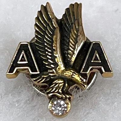 10K Gold Balfour American Airlines Service Pin