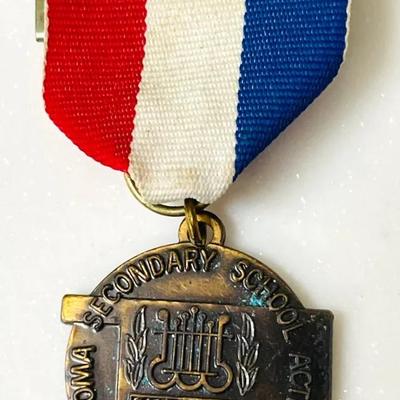 OSSAA- Oklahoma Secondary School Activities Assoc. Medal