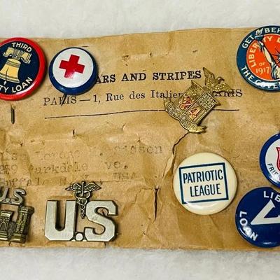 WWI Liberty Loan Patriotic Pin Collection