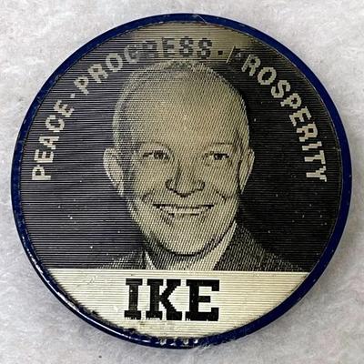 Vintage “Ike / Dick” Dual Image Political Button 