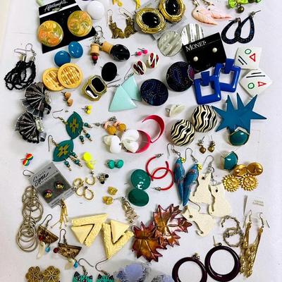 Collection of Pierced Fashion Earrings