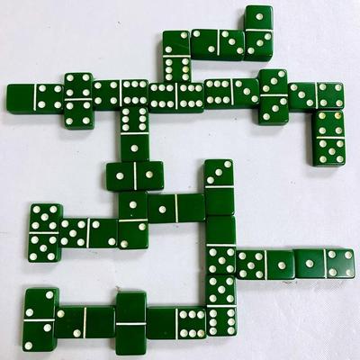 Vintage Green Dominoes