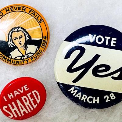 Historic Civic Button Collection