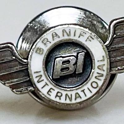 Vintage Sterling Silver Braniff Pin #1