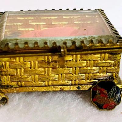 Trinket Box and Cloisonné Charm