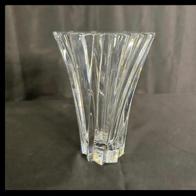 Baccarat France Crystal Vase | Heavy Cut Clear Lead Crystal