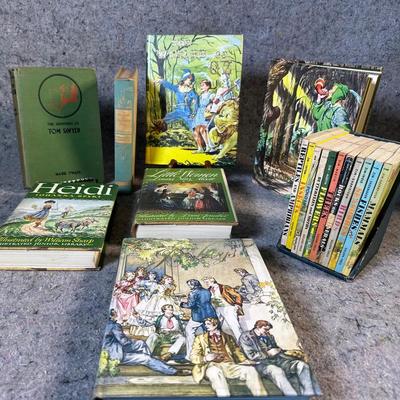 Vintage Illustrated Children’s Classics Lot | Heidi, Little Women, Wizard of Oz & More