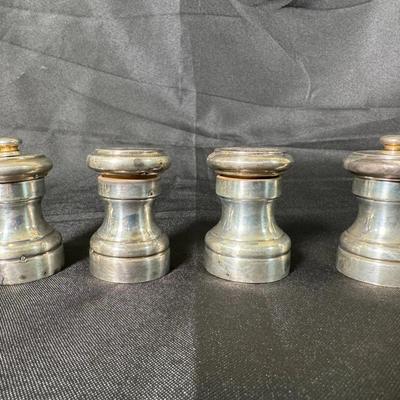 Weighted Sterling Silver Shakers (4) | Revere Silversmiths, Inc. | 234g Total Weight