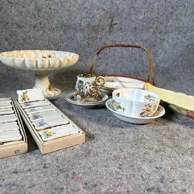 European & English Porcelain Lot | Capodimonte Italy, Aynsley England, Staffordshire Japan